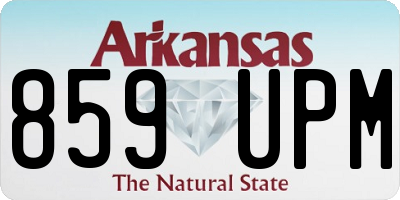 AR license plate 859UPM