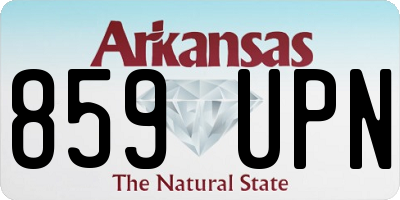 AR license plate 859UPN