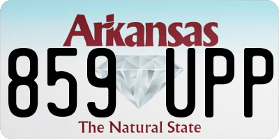 AR license plate 859UPP