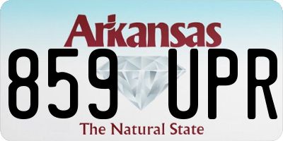 AR license plate 859UPR
