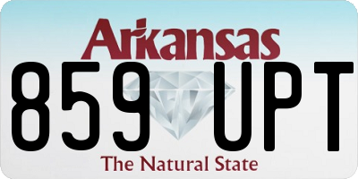 AR license plate 859UPT