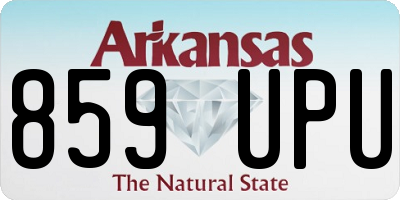 AR license plate 859UPU