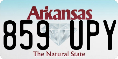 AR license plate 859UPY