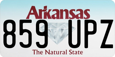 AR license plate 859UPZ