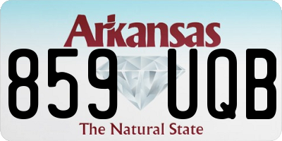 AR license plate 859UQB