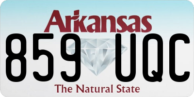 AR license plate 859UQC
