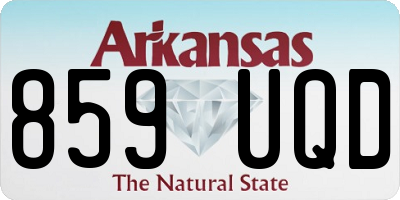 AR license plate 859UQD
