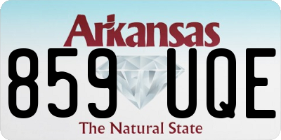 AR license plate 859UQE