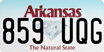 AR license plate 859UQG