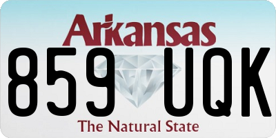 AR license plate 859UQK
