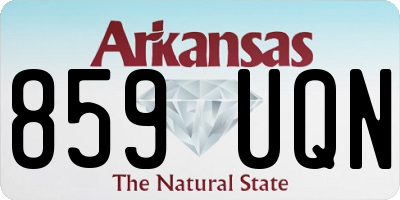 AR license plate 859UQN