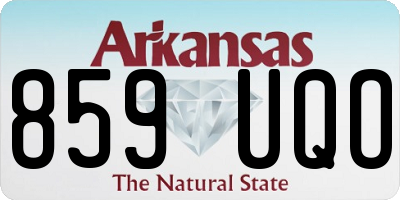 AR license plate 859UQO