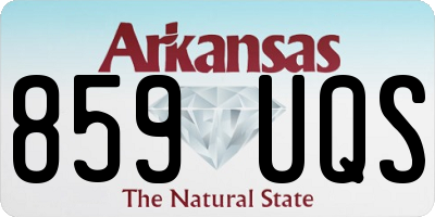 AR license plate 859UQS