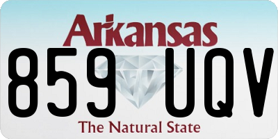AR license plate 859UQV