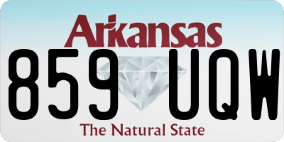 AR license plate 859UQW
