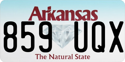 AR license plate 859UQX