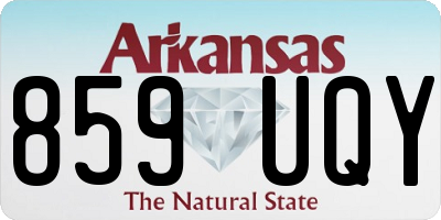 AR license plate 859UQY