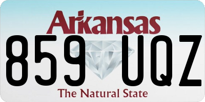 AR license plate 859UQZ