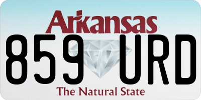 AR license plate 859URD