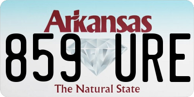 AR license plate 859URE