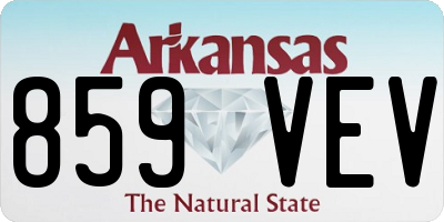 AR license plate 859VEV