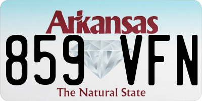 AR license plate 859VFN