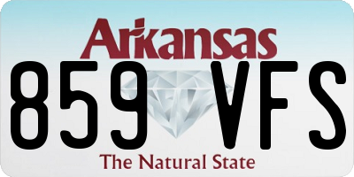 AR license plate 859VFS