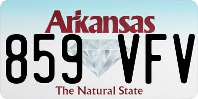 AR license plate 859VFV