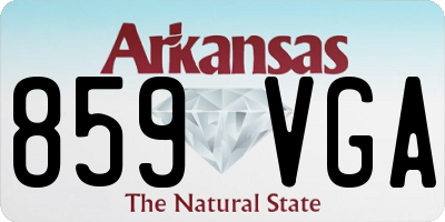AR license plate 859VGA