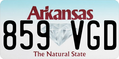 AR license plate 859VGD