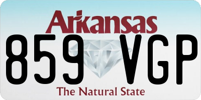 AR license plate 859VGP