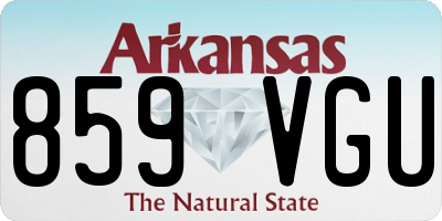 AR license plate 859VGU