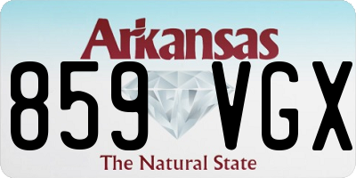 AR license plate 859VGX