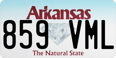AR license plate 859VML