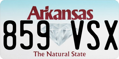 AR license plate 859VSX