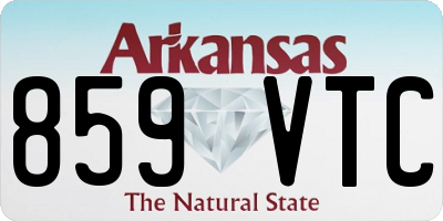 AR license plate 859VTC