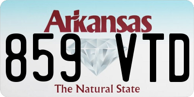 AR license plate 859VTD