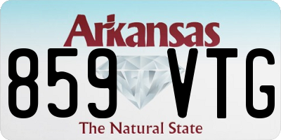 AR license plate 859VTG