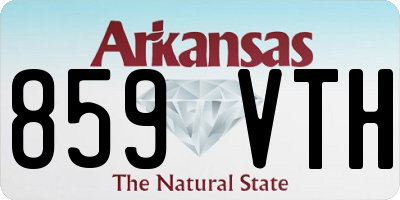 AR license plate 859VTH