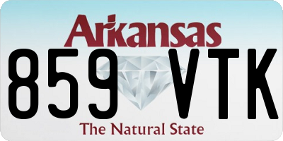 AR license plate 859VTK
