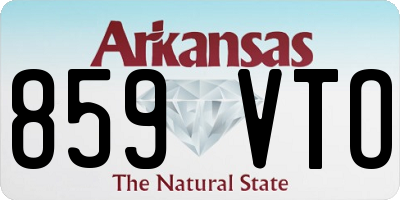 AR license plate 859VTO