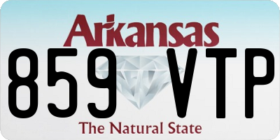 AR license plate 859VTP