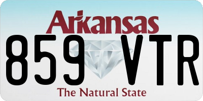 AR license plate 859VTR