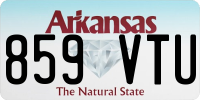 AR license plate 859VTU
