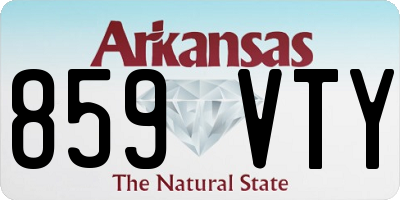 AR license plate 859VTY
