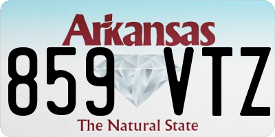 AR license plate 859VTZ