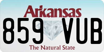 AR license plate 859VUB