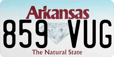 AR license plate 859VUG