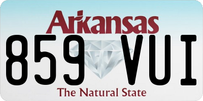 AR license plate 859VUI