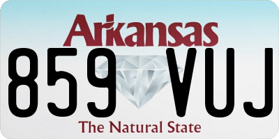 AR license plate 859VUJ
